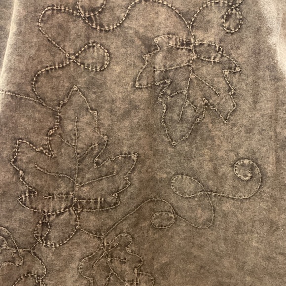 Vintage top 100% cotton women’s size medium western/ boho long sleeve button up - Picture 11 of 16